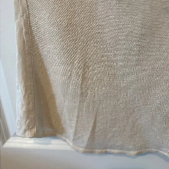 Nanette Lepore 100% Linen Embroidered Sleeveless Mixed Media Cottagecore Top - Picture 15 of 15